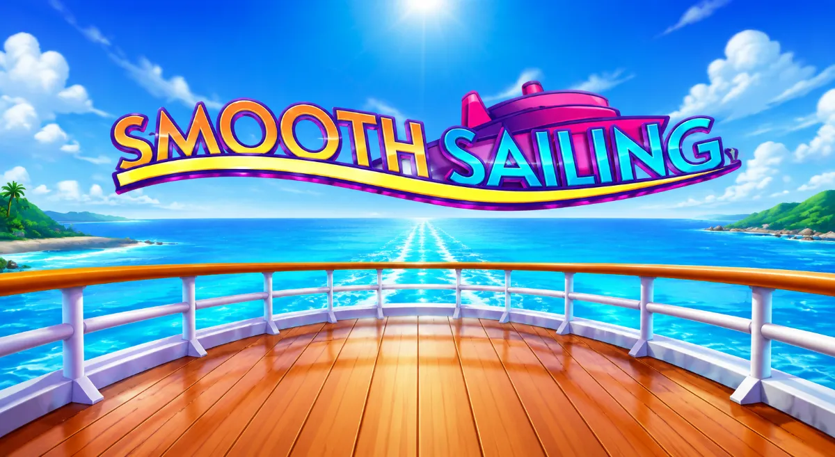 ภาพปกเกม Smooth Sailing จาก Microgaming บรรยากาศล่องเรือกลางทะเล