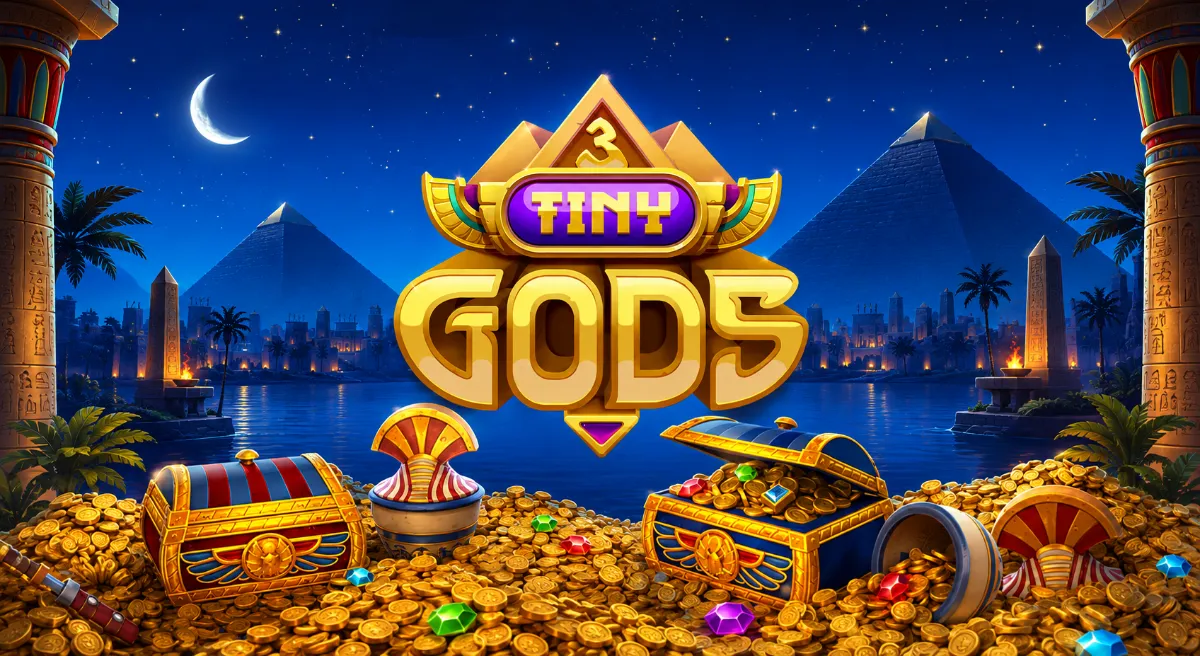 3 Tiny Gods สล็อตอียิปต์ Microgaming พร้อม Wild และฟรีสปิน