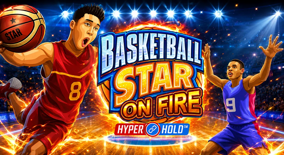 Basketball Star On Fire สล็อตบาส HyperHold ฟรีสปินและแจ็กพอต