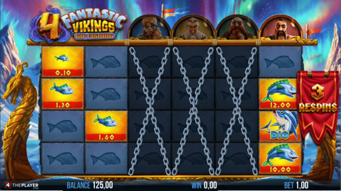 4 Fantastic Vikings Go Fishing สล็อตค่ายเกม Yggdrasil Game สล็อตแตกง่าย SLOTXO247