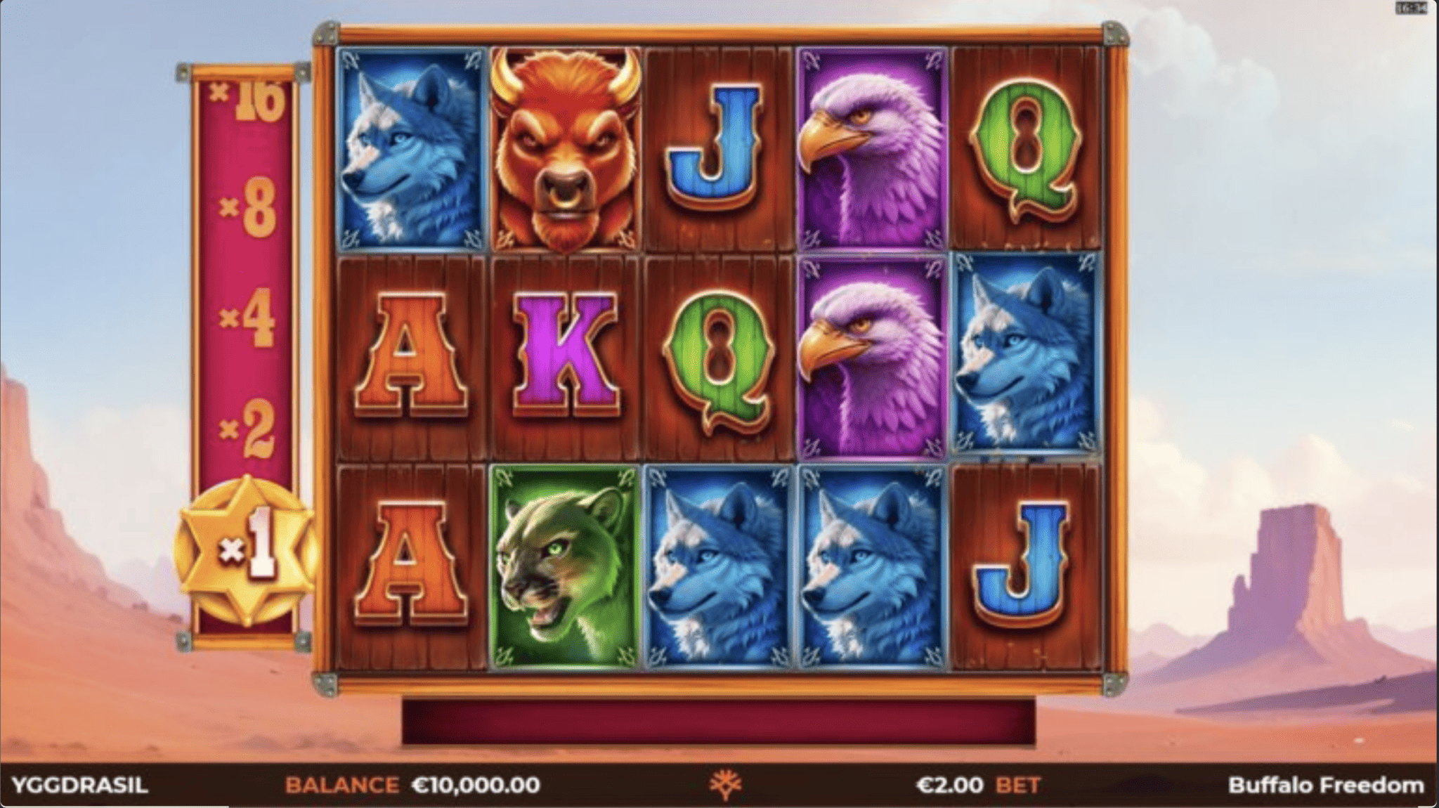 Buffalo Freedom DoubleMax สล็อตค่ายเกม Yggdrasil Gaming เว็บสล็อต XOSLOT เครดิตฟรี