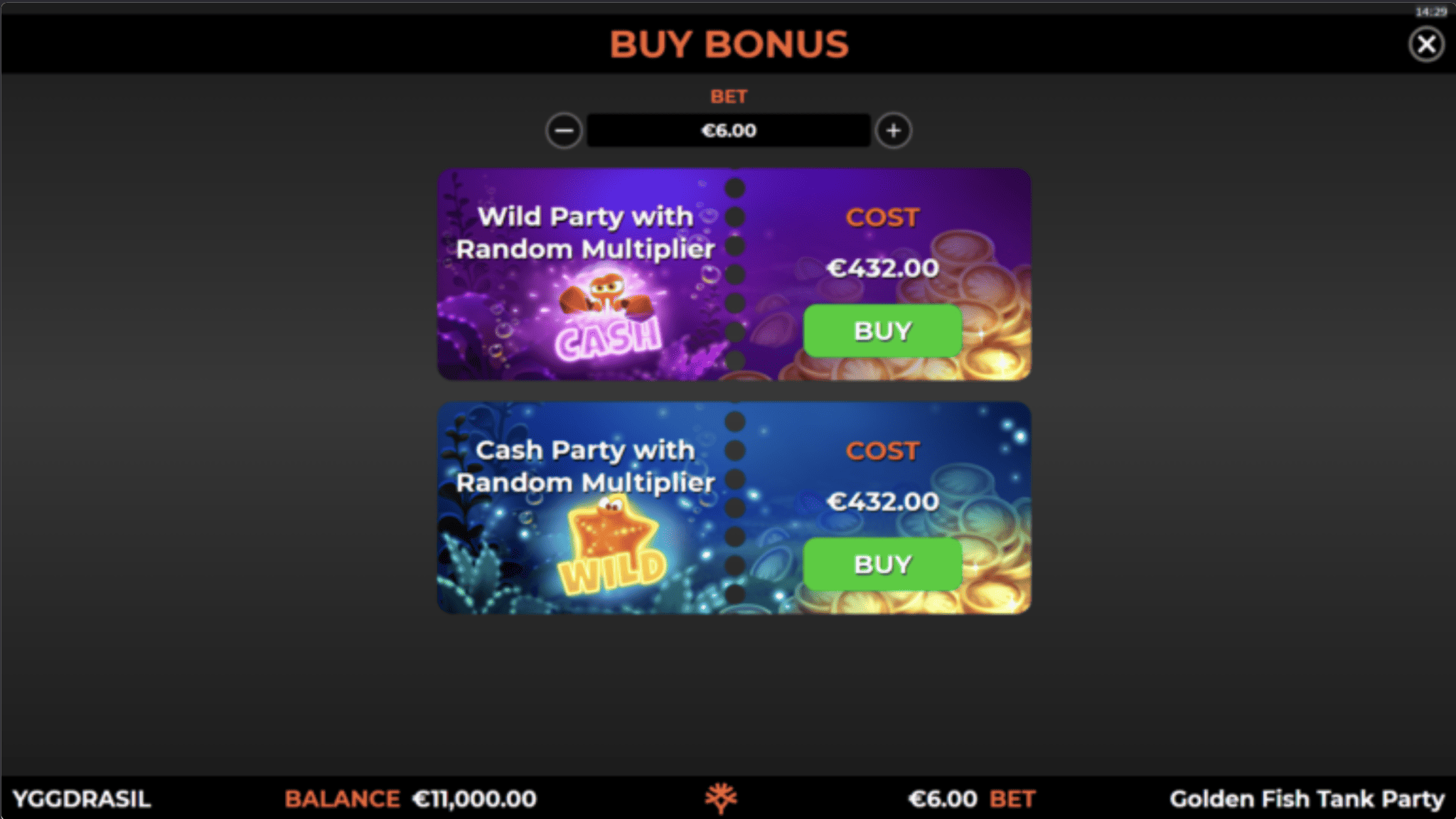 Golden Fish Tank Party สล็อตค่ายเกม Yggdrasil Game สล็อตแตกง่าย SLOTXO247