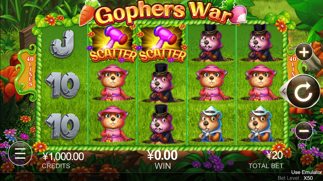 Gophers War สล็อตแตกง่าย CQ9 GAMING เครดิตฟรี แนะนำเกม SLOT XO ฟรีเครดิต