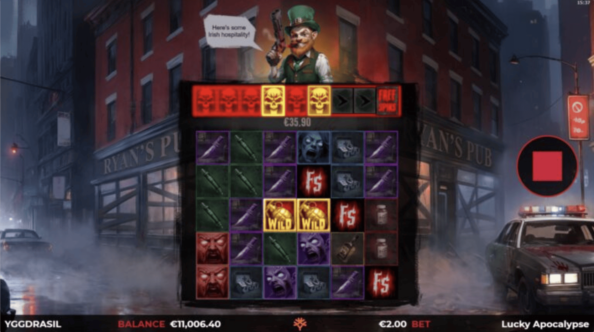Lucky Apocalypse GigaBlox สล็อตค่ายเกม Yggdrasil Gaming เว็บสล็อต XOSLOT เครดิตฟรี