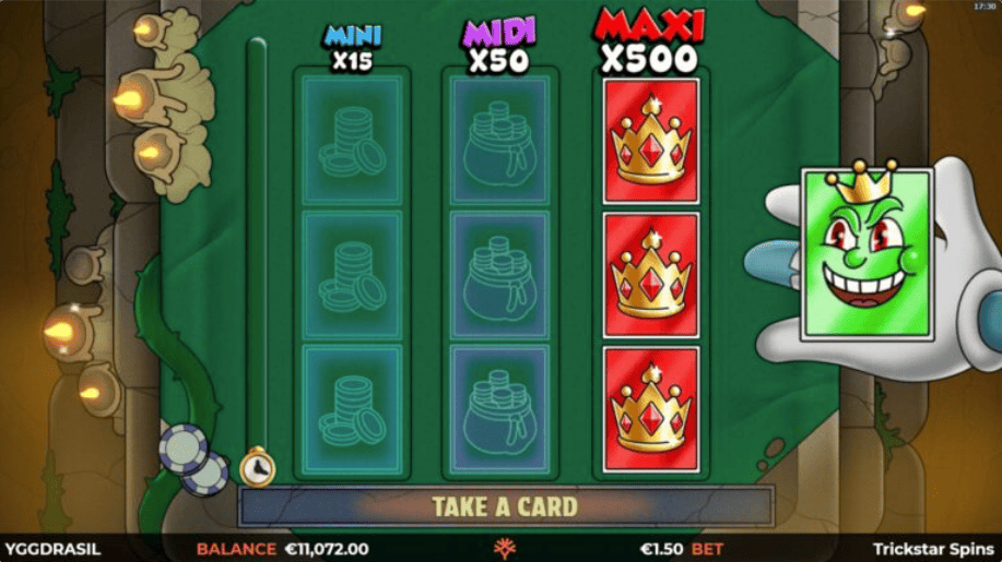 Trickstar Spins ค่ายเกมสล็อต Yggdrasil Gaming สมัครเล่น SLOTXO เว็บแท้