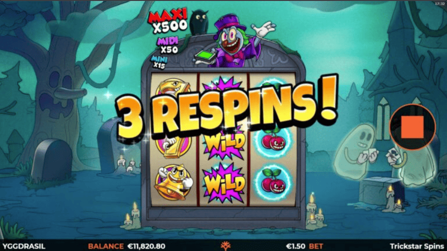 Trickstar Spins สล็อตค่ายเกม Yggdrasil Gaming เว็บสล็อต XOSLOT เครดิตฟรี