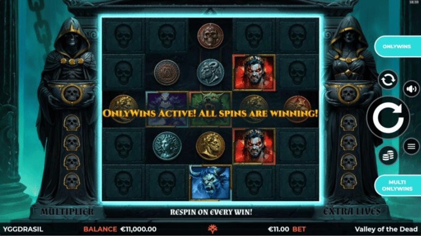 Valley of the Dead OnlyWins สล็อตค่ายเกม Yggdrasil Gaming เว็บสล็อต XOSLOT เครดิตฟรี