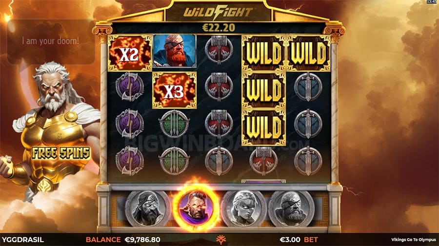 Vikings Go To Olympus WildFight RushingWilds สล็อตค่ายเกม Yggdrasil Game ส่งตรงจาก SLOTXO247