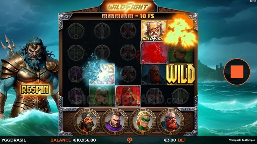 Vikings Go To Olympus WildFight RushingWilds สล็อตค่ายเกม Yggdrasil SLOT ทางเข้า SLOTXO ฟรีเครดิต