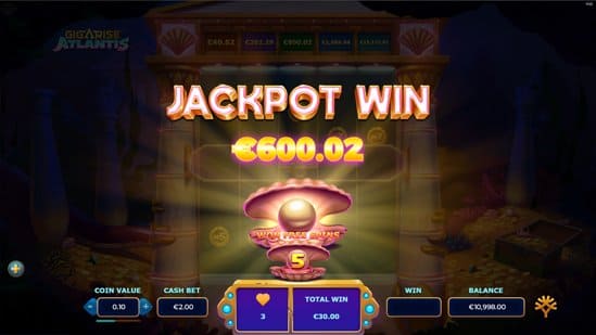 Atlantean GigaRise สล็อตค่ายเกม Yggdrasil Game สล็อตแตกง่าย SLOTXO247
