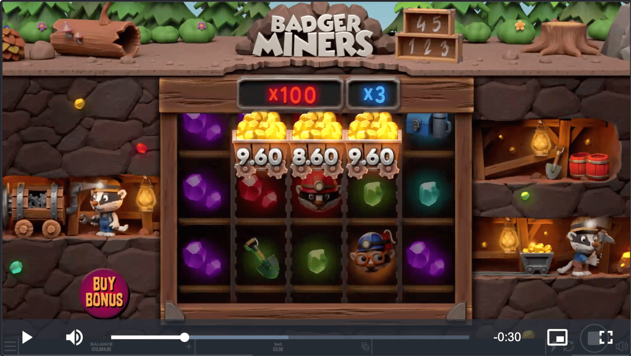 Badger Miners สล็อตค่ายเกม Yggdrasil SLOT ทางเข้า SLOTXO ฟรีเครดิต