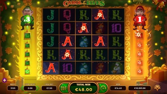 Carol of the Elves สล็อตค่ายเกม Yggdrasil Game