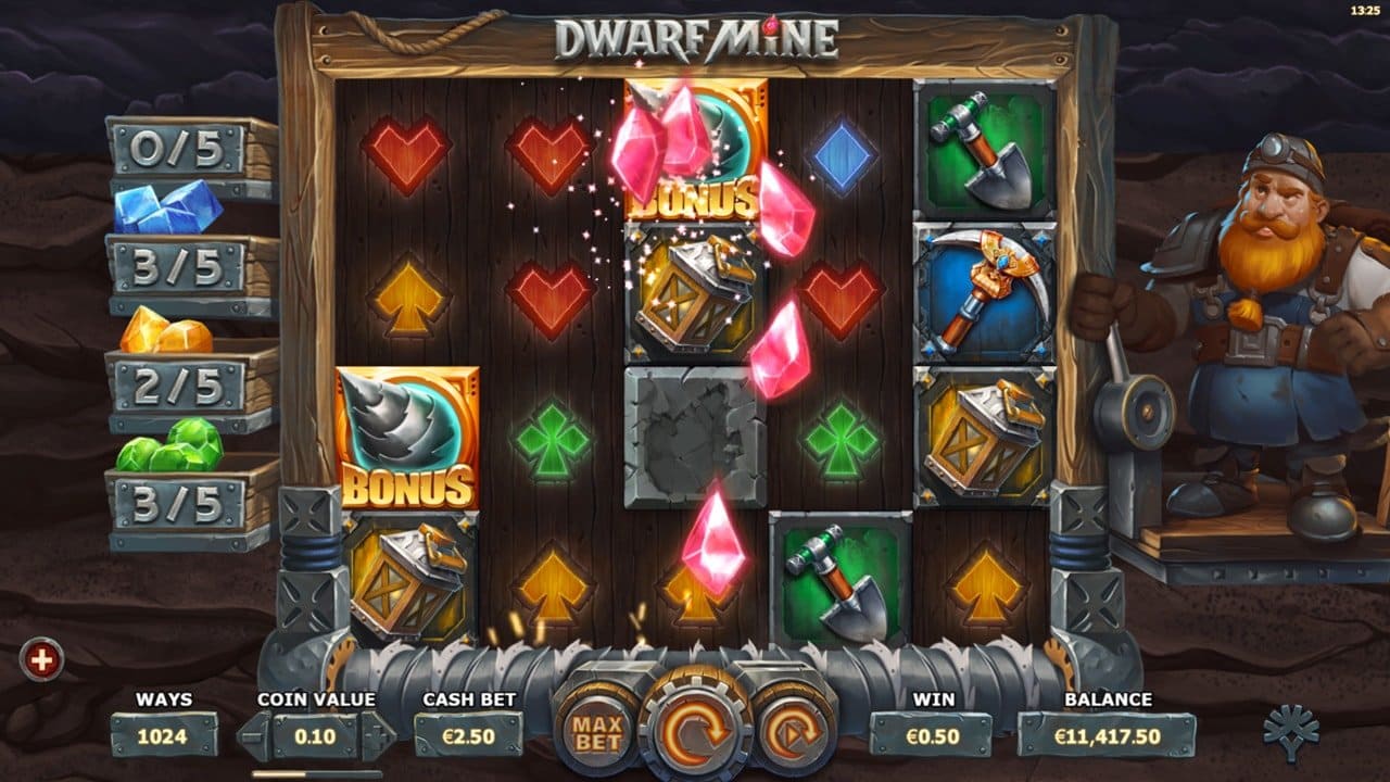 Dwarf Mine สล็อตค่ายเกม Yggdrasil SLOT ทางเข้า SLOTXO ฟรีเครดิต
