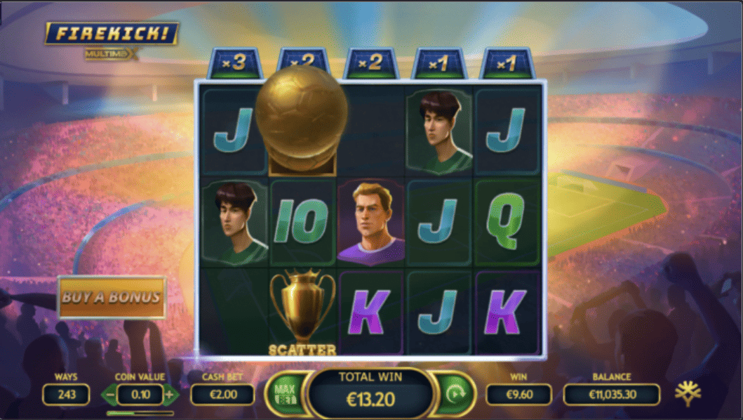 Firekick! MultiMax สล็อตค่ายเกม Yggdrasil SLOT ทางเข้า SLOTXO ฟรีเครดิต