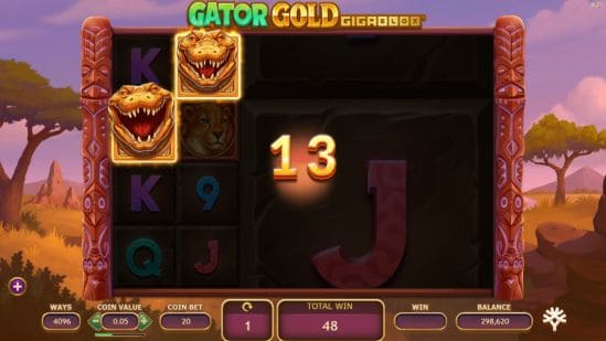 Gator Gold GigaBlox สล็อตค่ายเกม Yggdrasil Game สล็อตแตกง่าย SLOTXO247