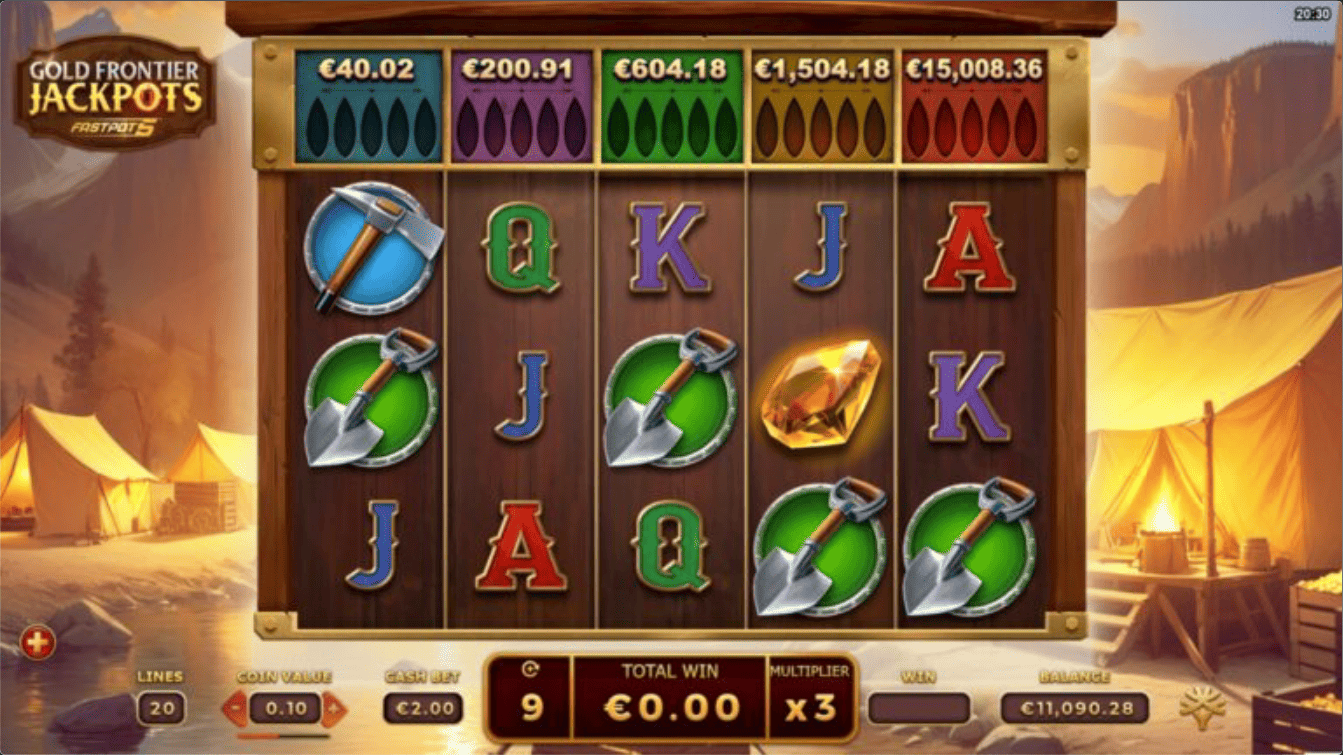 Gold Frontier Jackpots FastPot5 สล็อตค่ายเกม Yggdrasil Game ส่งตรงจาก SLOTXO247