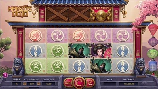 Hanzo's Dojo สล็อตค่ายเกม Yggdrasil Gaming เว็บสล็อต XOSLOT เครดิตฟรี