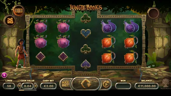 Jungle Books สล็อตค่ายเกม Yggdrasil Gaming เว็บสล็อต XOSLOT เครดิตฟรี
