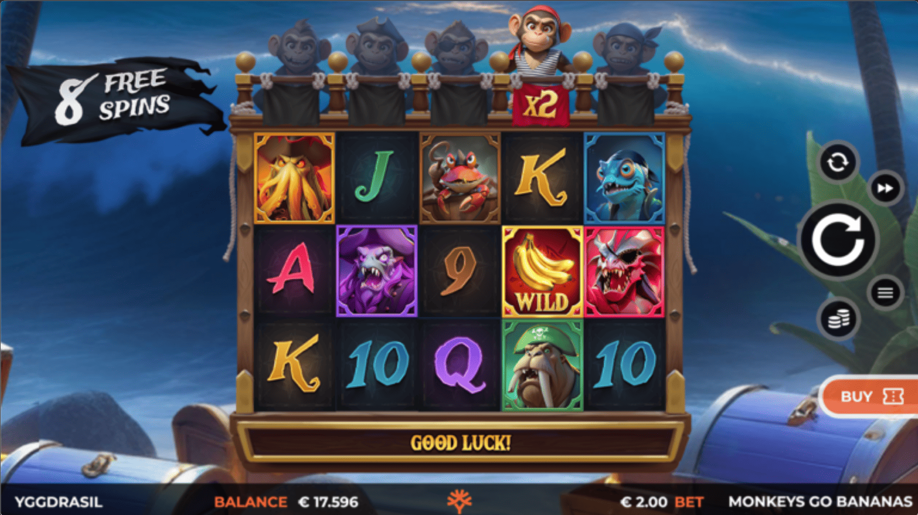 Monkeys Go Bananas MultiMax สล็อตค่ายเกม Yggdrasil Game สล็อตแตกง่าย SLOTXO247