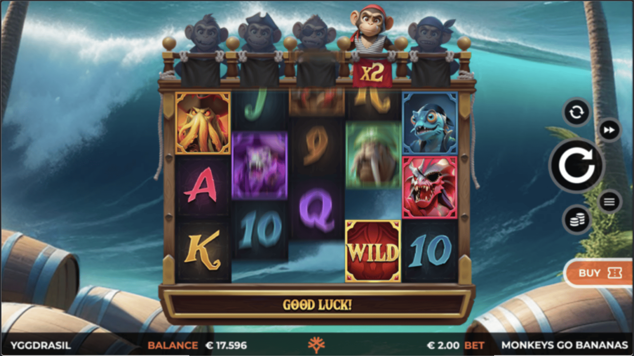 Monkeys Go Bananas MultiMax สล็อตค่ายเกม Yggdrasil Game ส่งตรงจาก SLOTXO247