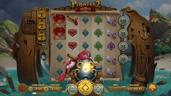 Pirates 2 Mutiny สล็อตค่ายเกม Yggdrasil SLOT ทางเข้า SLOTXO ฟรีเครดิต