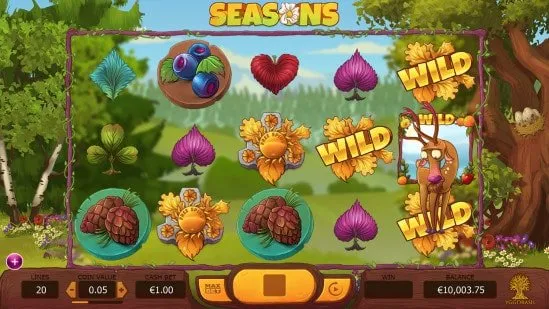 Seasons สล็อตค่ายเกม Yggdrasil Game ส่งตรงจาก SLOTXO247