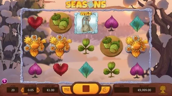 Seasons สล็อตค่ายเกม Yggdrasil Gaming เว็บสล็อต XOSLOT เครดิตฟรี