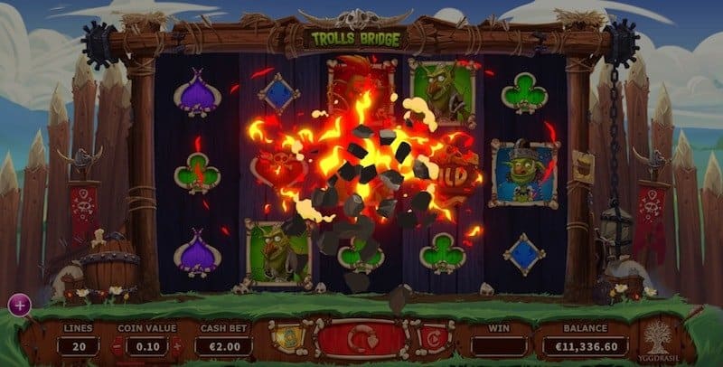 Trolls Bridge สล็อตค่ายเกม Yggdrasil SLOT ทางเข้า SLOTXO ฟรีเครดิต
