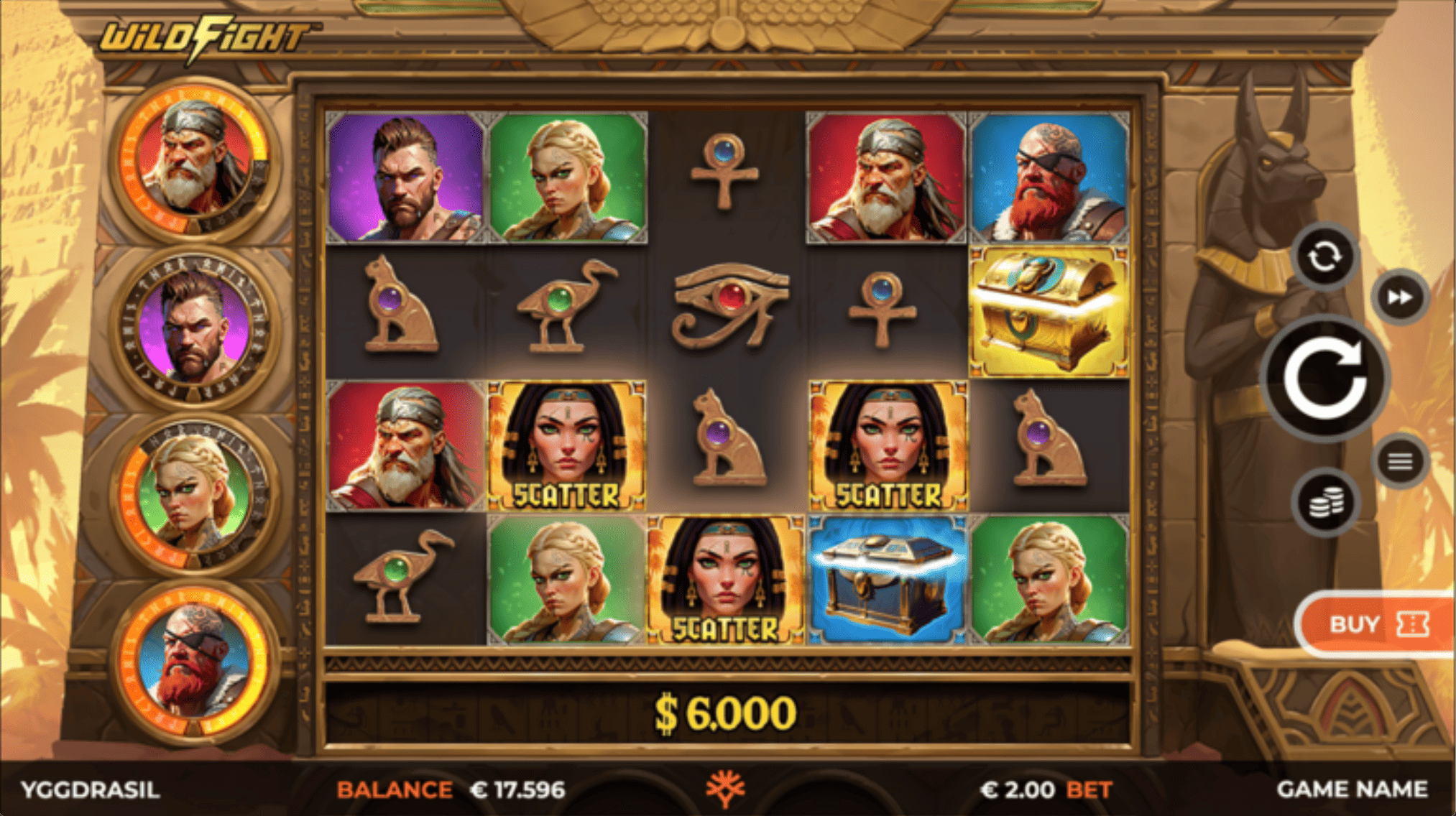 Vikings Go To Egypt Wild Fight สล็อตค่ายเกม Yggdrasil Gaming เว็บสล็อต XOSLOT เครดิตฟรี