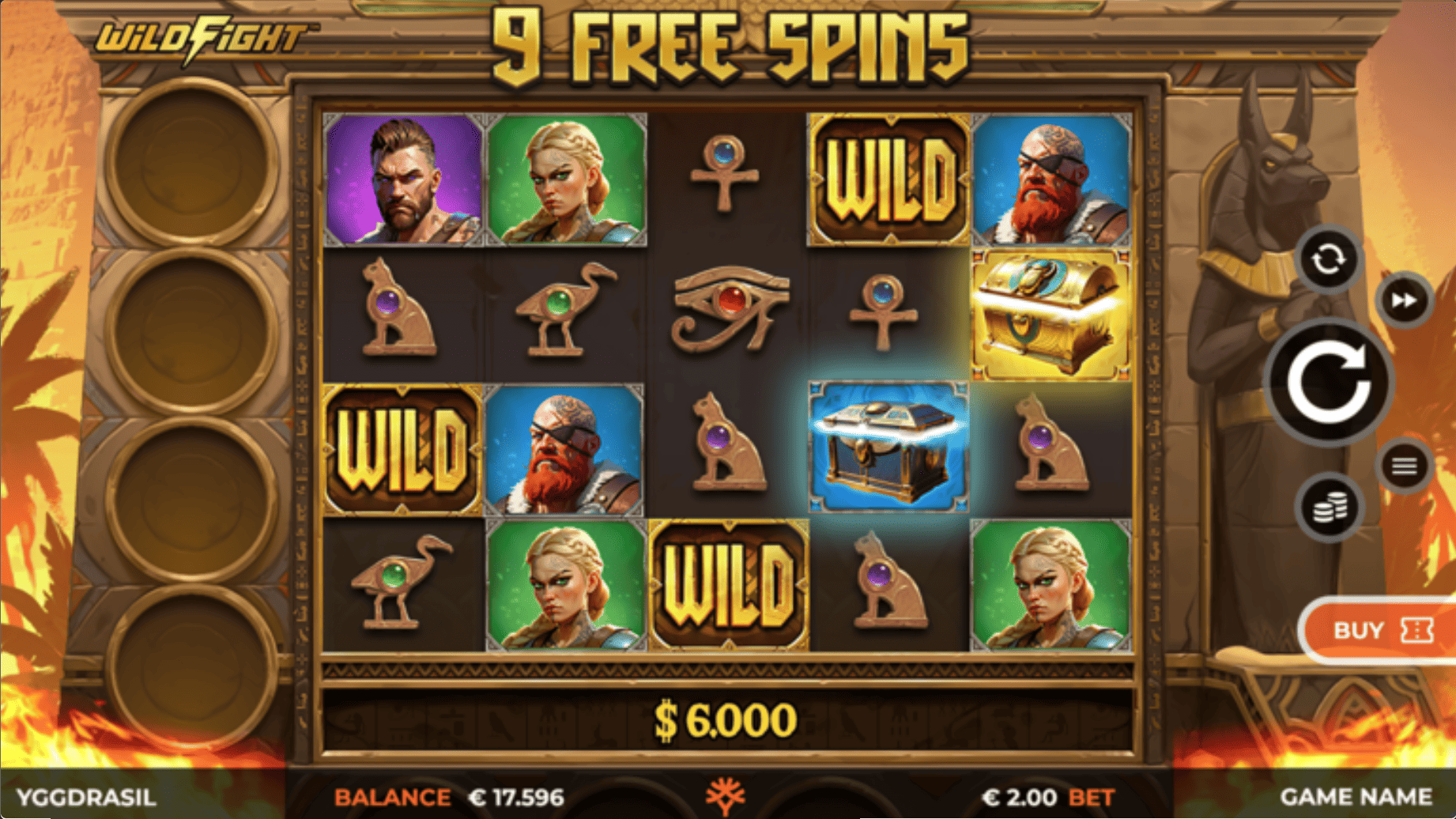 Vikings Go To Egypt Wild Fight สล็อตค่ายเกม Yggdrasil SLOT ทางเข้า SLOTXO ฟรีเครดิต