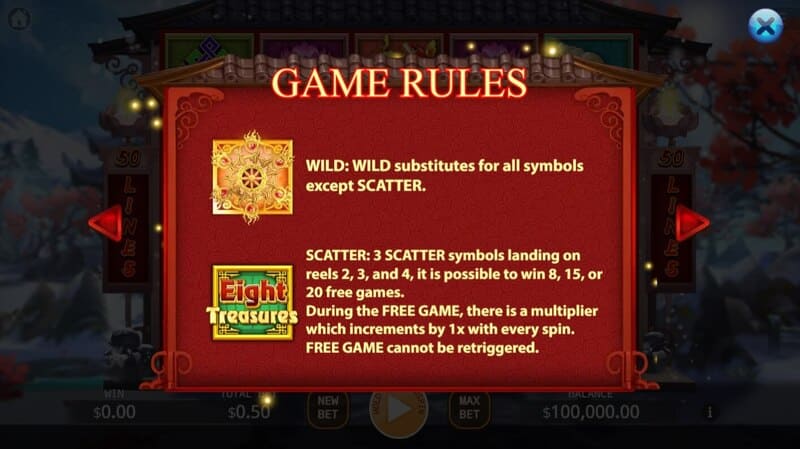 Eight Treasures สล็อตค่ายเกม KA GAMING ส่งตรงจาก SLOTXO247