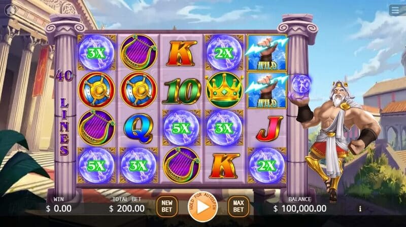 King of the God Zeus Lock 2 Spin สล็อตค่าย KA GAMING slotxo247 ทดลองเล่น