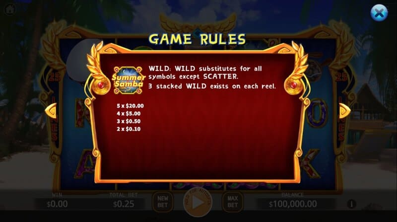 Summer Samba สล็อตแตกง่าย KA GAMING slotxo247 ฝาก ถอน