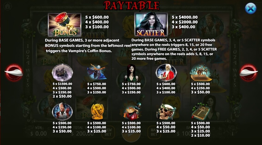 Vampire's Tale สล็อตค่าย KA GAMING slotxo247 ทดลองเล่น