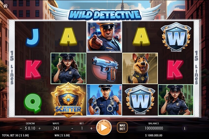 Wild Detective สล็อตค่าย KA GAMING slotxo247 ทดลองเล่น