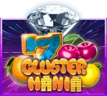 ไอคอนเกม Cluster Mania แสดงสัญลักษณ์สีสันสดใสแบบคลัสเตอร์