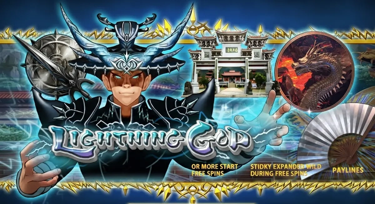 หน้ารีวิว Lightning God ธีมเทพสายฟ้าและบรรยากาศพลังอำนาจ