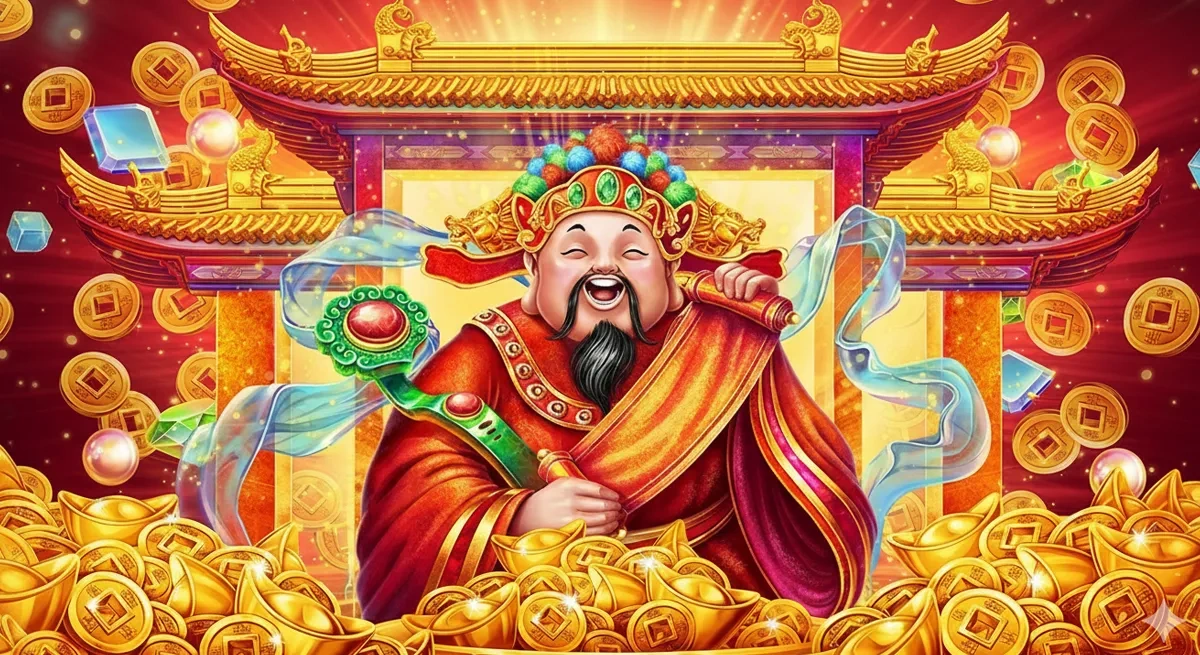 หน้ารีวิว Supreme Caishen ธีมจีนมงคลและบรรยากาศความมั่งคั่ง
