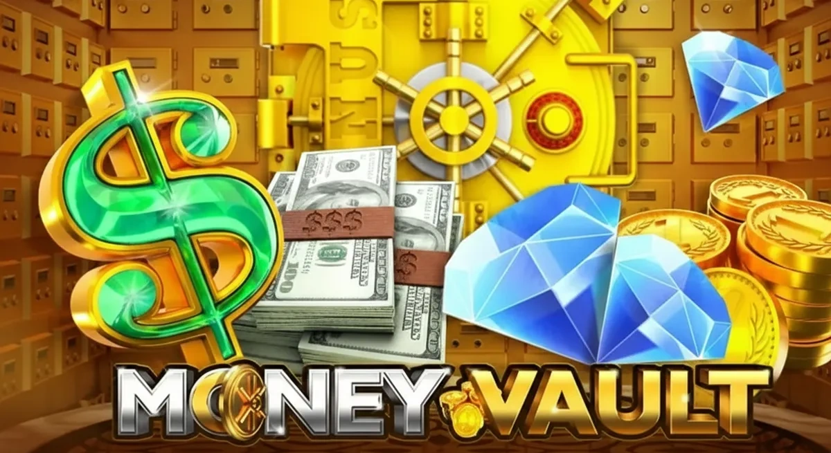 หน้ารีวิว Money Vault ธีมตู้เซฟและบรรยากาศความมั่งคั่ง