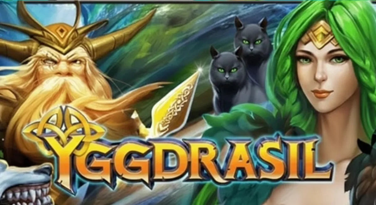 หน้ารีวิว Yggdrasil ธีมเทพปกรณัมนอร์สและโทนสีลึกลับ