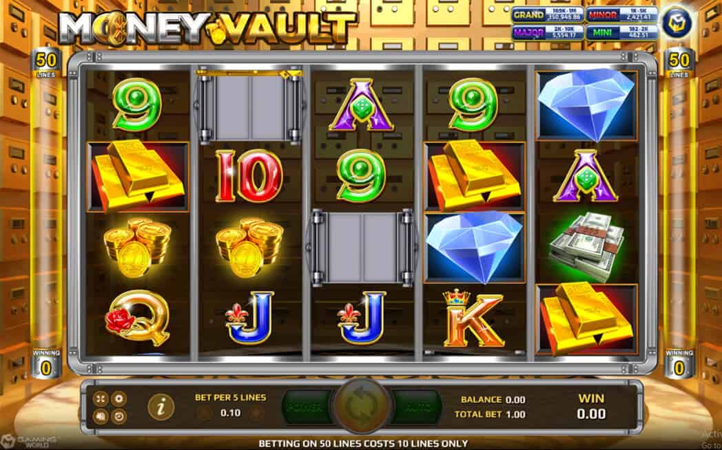 รายละเอียดเกมสล็อต Money Vault