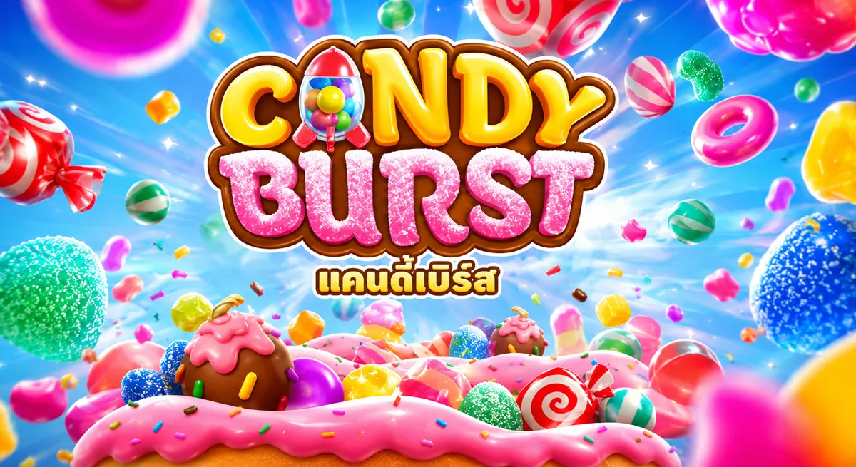 Candy Burst PGSLOT สล็อตลูกกวาดสีสันสดใสธีมแฟนตาซี