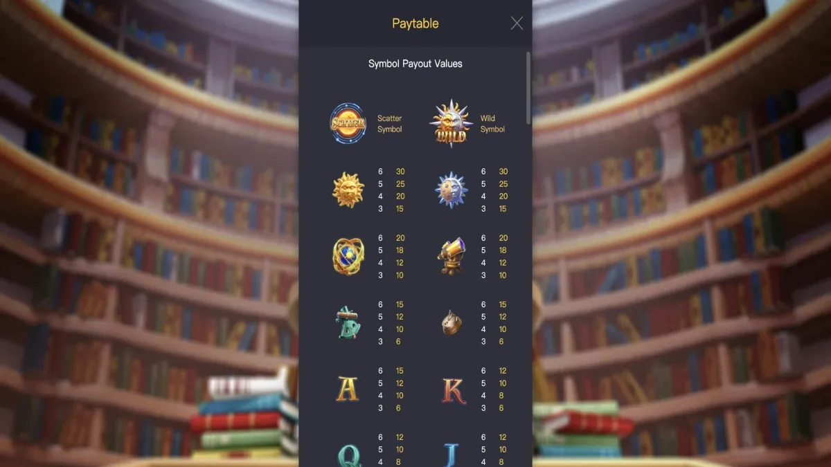 Destiny of Sun & Moon PGSLOT สัญลักษณ์พระจันทร์และเอฟเฟกต์แสงแฟนตาซี