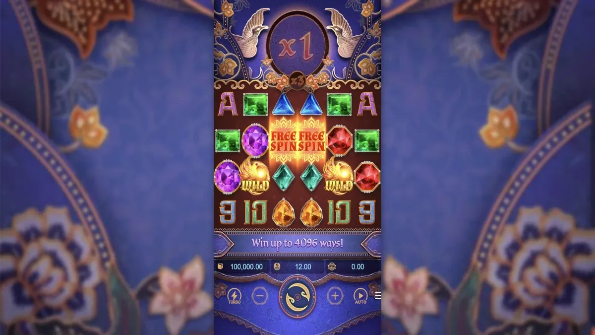 Garuda Gems PGSLOT หน้ารีลสล็อตธีมอัญมณีแฟนตาซีเอเชีย