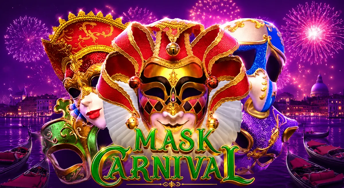 Mask Carnival PGSLOT ภาพปกเกมสล็อตธีมหน้ากากคาร์นิวัลแฟนตาซี