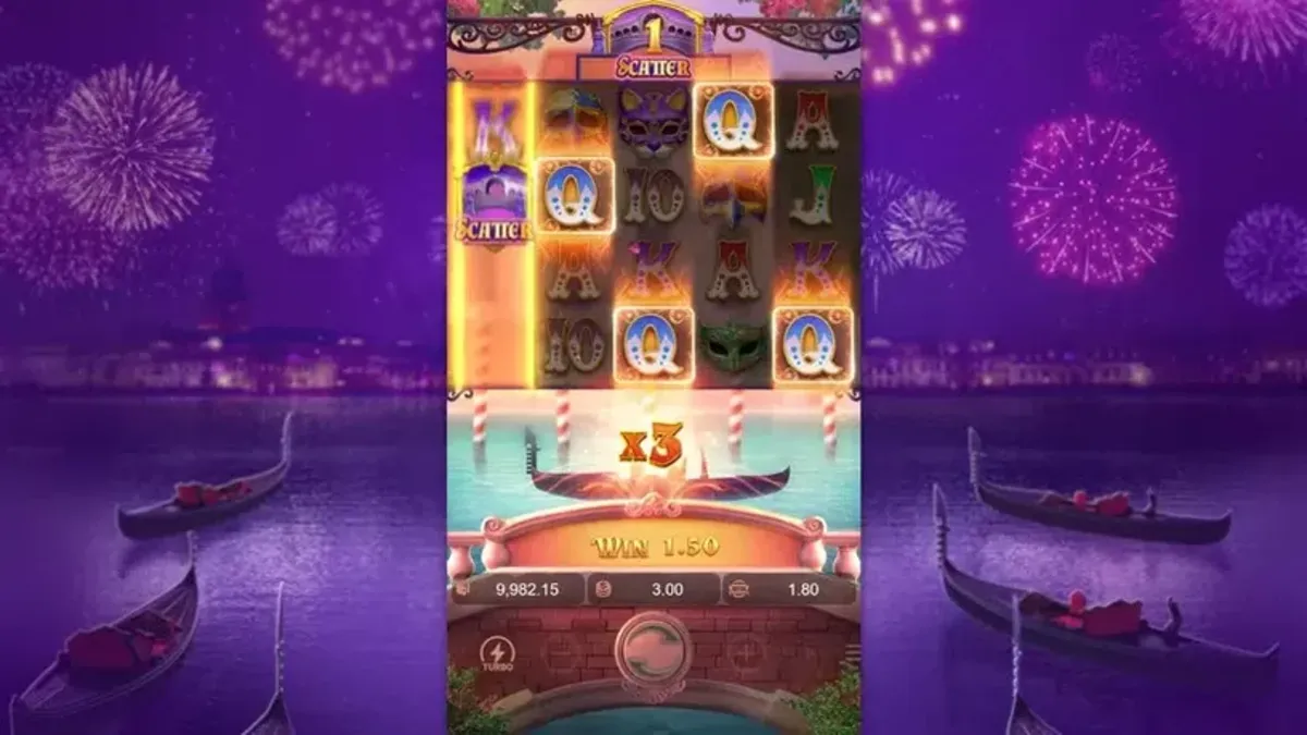 ฟรีสปินและสัญลักษณ์ Wild ใน Mask Carnival PGSLOT