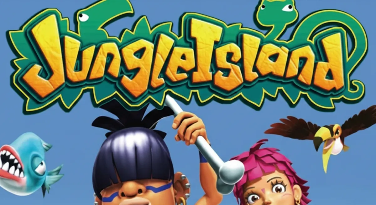 หน้ารีวิว Jungle Island ธีมเกาะป่าและโทนสีเขียวสด