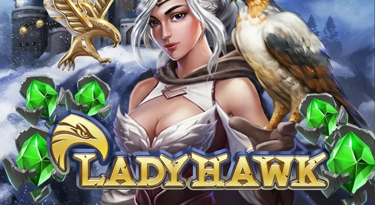 หน้ารีวิว Lady Hawk ธีมการผจญภัยและบรรยากาศธรรมชาติ