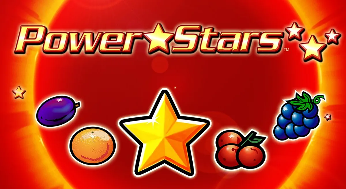 หน้าเกม XO Power Stars แสดงดวงดาวและเอฟเฟกต์พลังงานเรืองแสง