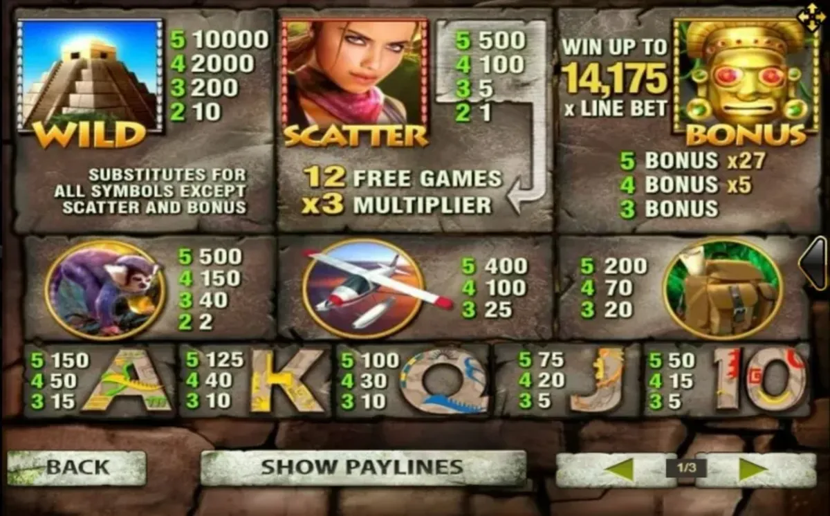 รีล Azteca พร้อมสัญลักษณ์หน้ากาก เทพเจ้า และอัญมณี